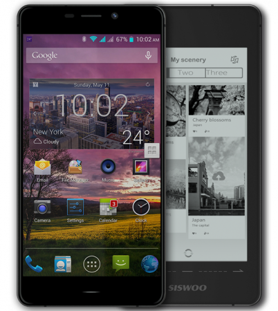 Siswoo R9 DarkMoon: смартфон с двумя дисплеями