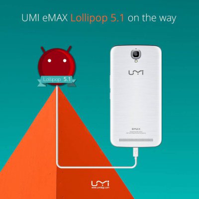 UMi eMax обновляется до Android 5.1 Lollipop